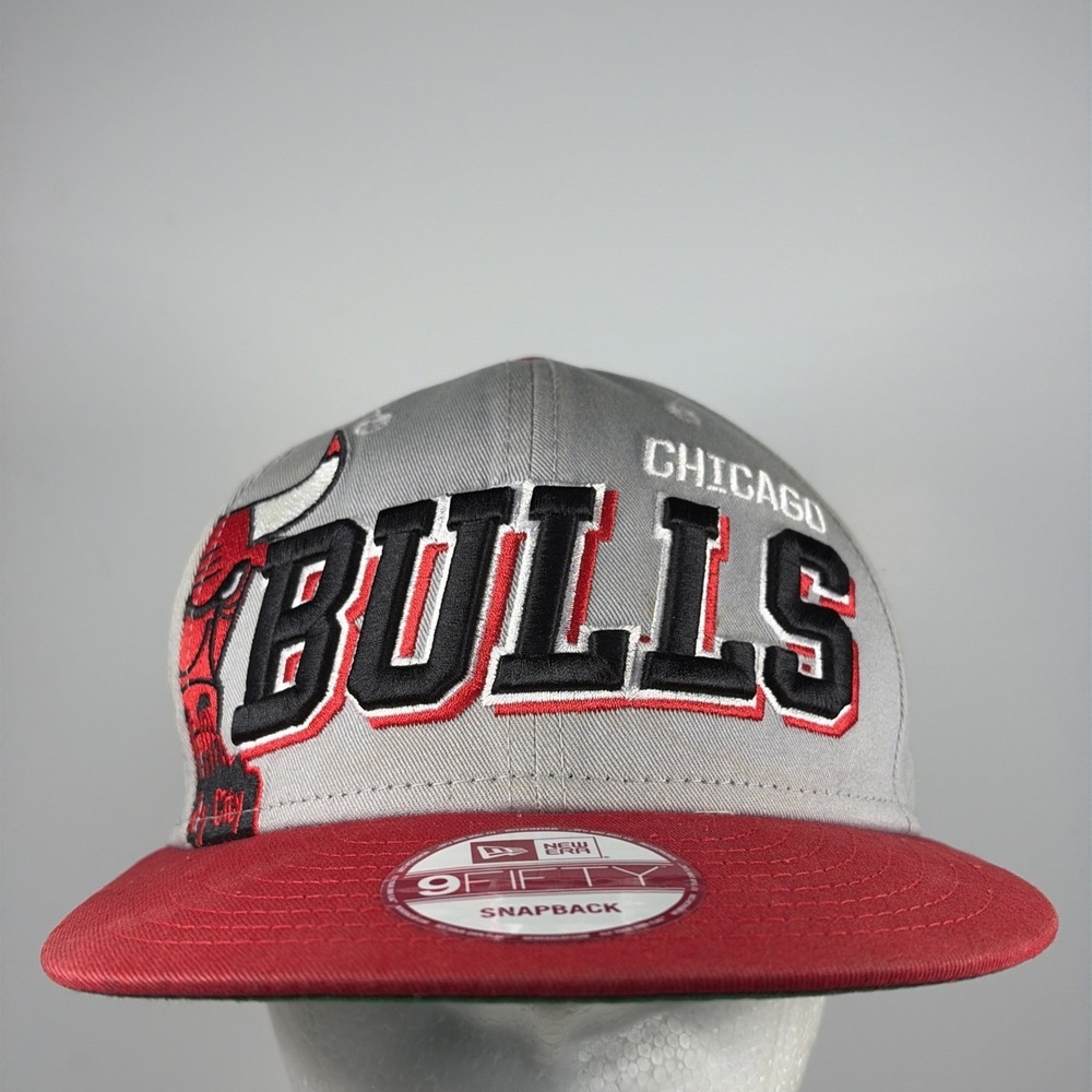 New Era Chicago Bulls Gray Red Hardwood NBA 9FIFTY Snapback‎ Hat